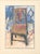 Contemporary School, Abstract Chair Still Life, Watercolor on Paper, 1986, illegibly signed in pencil and dated lower...