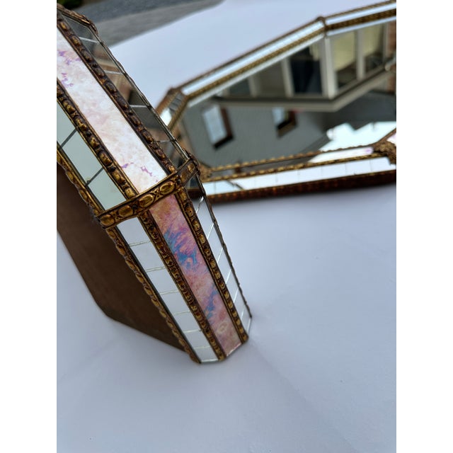 Vintage Venetian Spanish Mirror and Console Set, 1980, Set of 2 For Sale - Image 6 of 11