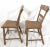 Wood 19th Century Pair of Painted Rustic Primitive Farmhouse Side Chairs For Sale - Image 7 of 10