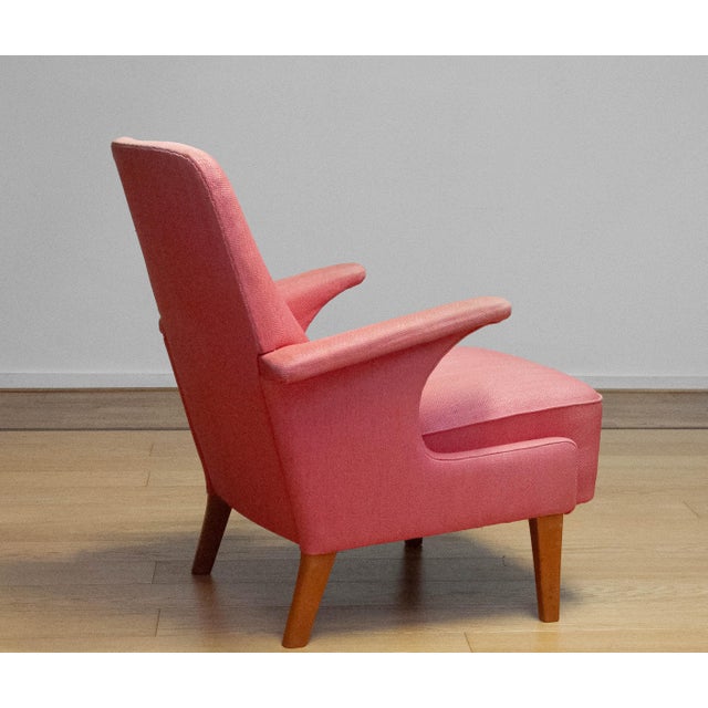Pink Lounge Chair from Dux, Sweden, 1950s For Sale - Image 8 of 13