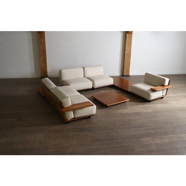 Cassina Pianura Seating Group by Mario Bellini for Cassina, 1971, Set of 8 For Sale - Image 4 of 14