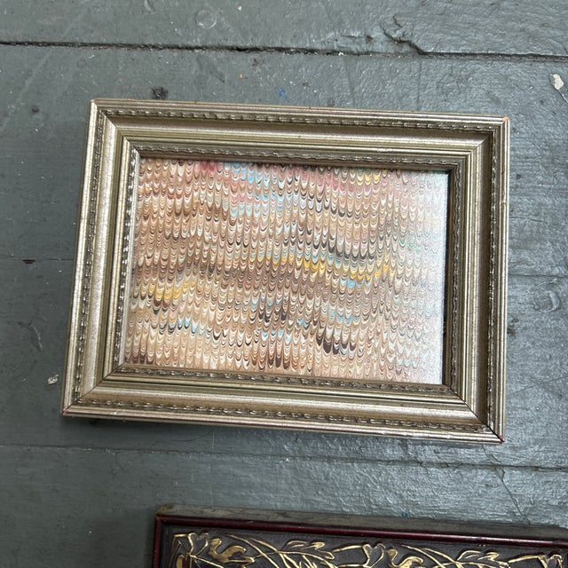 1980s Vintage Collection of Five Miniature Picture Frames- Set of Five For Sale - Image 5 of 7