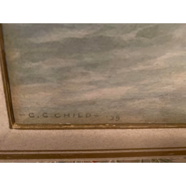 Carroll Colby Child Listed Artist Wooded Landscape Watercolors - a Pair For Sale In Tampa - Image 6 of 13
