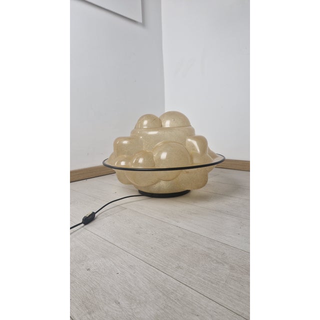 Model 640 Table Lamp with Profiterole in Plastic Fiber by Sergio Asti for Martinelli Luce, 1960s For Sale - Image 6 of 10