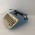 Metal 1950s Royal Aristocrat Blue and Cream Portable Typewriter With Case For Sale - Image 7 of 10