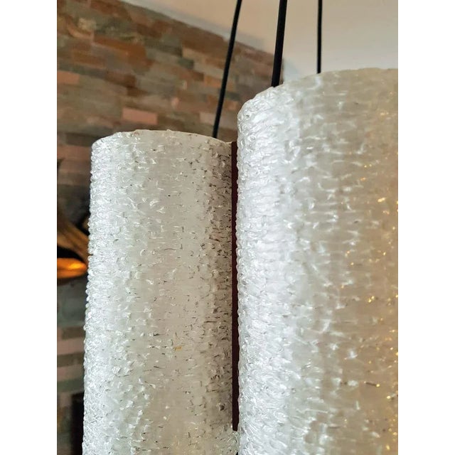 Danish Teak & Resin Chandelier, 1960s For Sale - Image 13 of 18