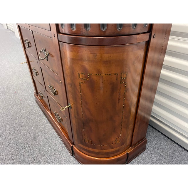 French Art Deco Sideboard / Commode, Signed Workshop Creation, Neoclassical, Walnut For Sale - Image 16 of 17