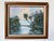 Beautiful vintage tropical oil painting, signed W. Flosier. Painted on Masonite board, the scene depicts a serene Florida...