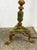 Baroque Antique Brass and Onyx Table Lamp with Fabric Shade from Unbekannt, 1930s For Sale - Image 3 of 13