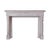 Antique Neoclassical Louis XVI-style French fireplace surround features a finely carved ribboned garland frieze with...