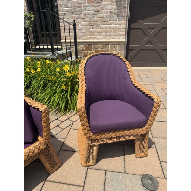 These chairs were rarely used and are super well constructed. Lacor Wicker was established in the 1970s and sold only to...