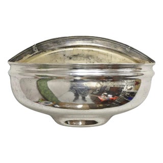 Antique English Edwardian Silver Plated Wall Mounted Planter With Dolphin For Sale