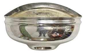 Antique English Edwardian Silver Plated Wall Mounted Planter With Dolphin