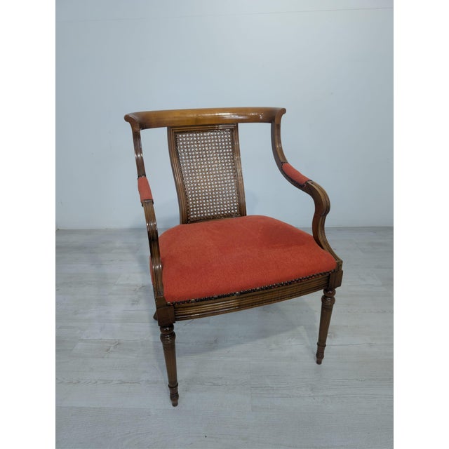 Biedermeier Armchair with Raffia, 1950s For Sale - Image 15 of 15