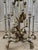 Vintage French Louis XVI Gilded Brass & Crystal Luminaire/Chandelier For Sale - Image 9 of 18