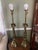 Stiffel Vintage MCM Stiffel Brass Torchiere Lamps With Diffuser Shades 38" - a Pair For Sale - Image 4 of 11