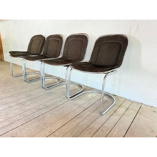 Vintage Dining Room Chairs attributed to Gastone Rinaldi, Italy, 1970s, Set of 4 For Sale - Image 12 of 18