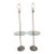 Pair of Laurel Floor Lamps With Glass Side Table For Sale
