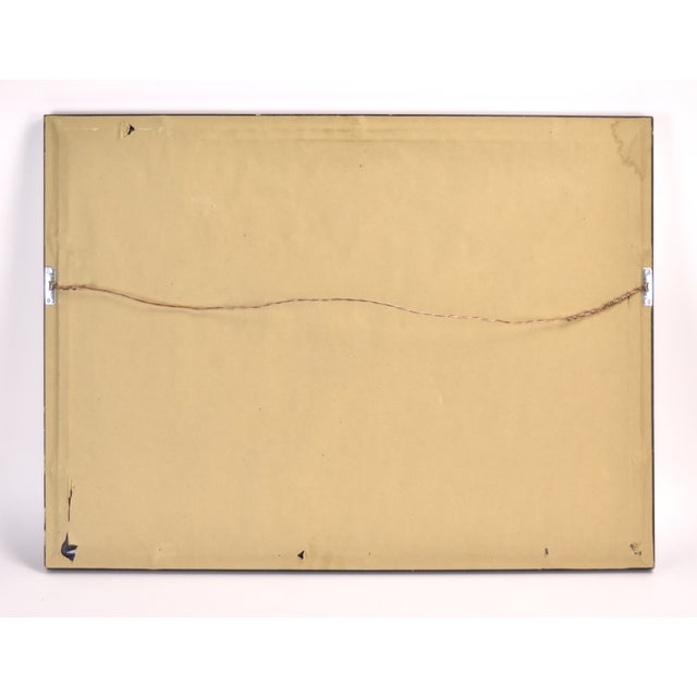 Gold Late 20th Century Vintage Metallic Abstract Expressionist Oil Painting, Framed For Sale - Image 8 of 8