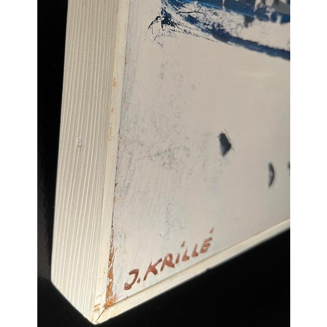 Jean Krille, Landscape 132, Oil on Masonite For Sale - Image 9 of 12