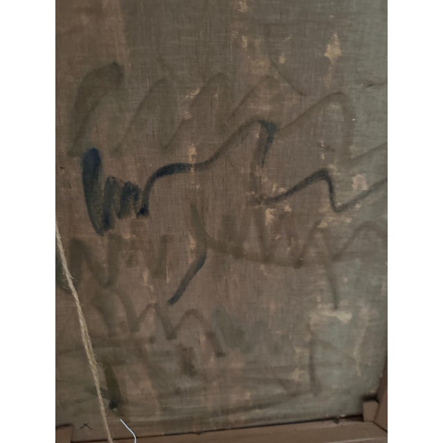 Niels Mandrup Bruun, Marshland from Ribe, 1937, Oil Painting on Canvas, Framed For Sale - Image 12 of 18