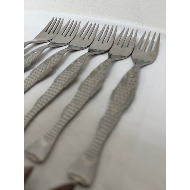 Mid-Century Modern Mid-Century Cromargan Form 2500 Fish Cutlery from WMF, 1960s, Set of 12 For Sale - Image 3 of 9