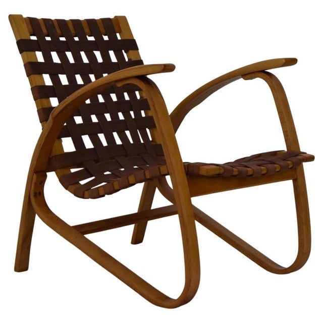 Bent Beechwood Armchair by Jan Vaněk, 1930s For Sale - Image 18 of 18