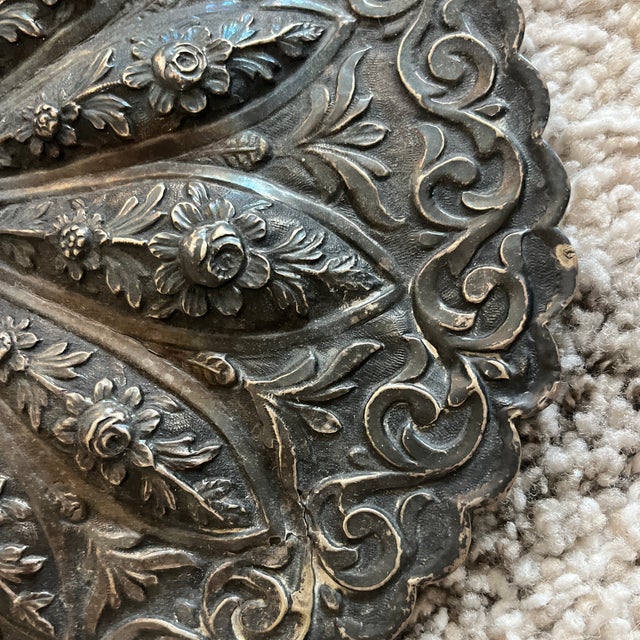 Silver Turkish Sterling Silver Wedding Mirror For Sale - Image 8 of 10