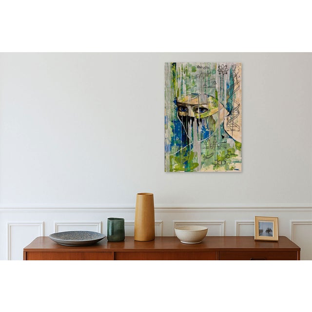 Original "The Biology of Care" by Fatima Erkenova Acrylic on Paper 2025 Coa Uk For Sale - Image 13 of 13