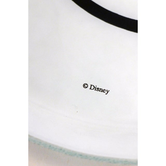 Glass Large Vintage Mickey Mouse Glass Platter, 1980s For Sale - Image 7 of 9
