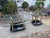 1980s Vintage Postmodern Attributed to Karl Springer Style Brass Tusks Coffee Table & End Table Set For Sale - Image 5 of 12