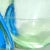 Late 20th Century Vintage Murano Bright Green Electric Blue Italian Art Glass Mid Century Sculptural Seashell Ashtray For Sale - Image 5 of 6