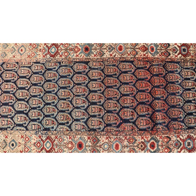 Antique Persian Malayer Long Runner With Paisley Design 3'0" X18'9" For Sale - Image 11 of 14