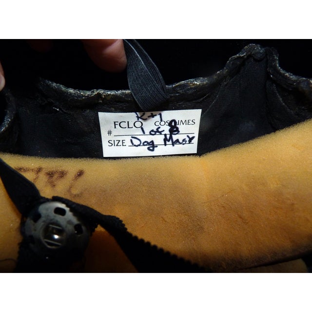 Tim Yip Oscar Winner Dog Sculpture Mask King & I Broadway Prop Asian Art Character Headpiece For Sale In Los Angeles - Image 6 of 7