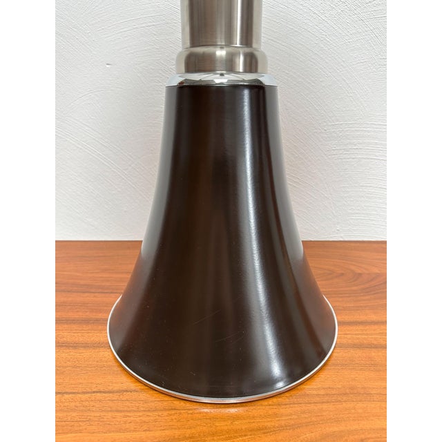 Large Vintage Brown Pipistrello Lamp by Gae Aulenti for Martinelli Luce, 1970s For Sale - Image 6 of 8