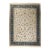 Vintage Zabihi Collection Large Ivory Green Indian Room Rug - 10'9" x 13'3" For Sale