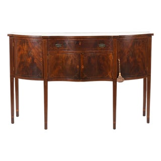 Early 20th Century American Federal Style Inlaid Mahogany Sideboard For Sale
