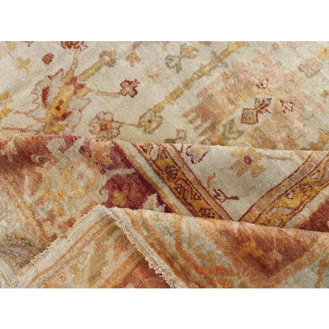 Galerie Shabab Collection Early 20th Century Turkish Oushak Room Size Carpet For Sale In New York - Image 6 of 7