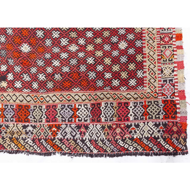 Traditional Doris Leslie Blau Mid-20th Century Handmade Vintage Rag Rug For Sale - Image 3 of 8