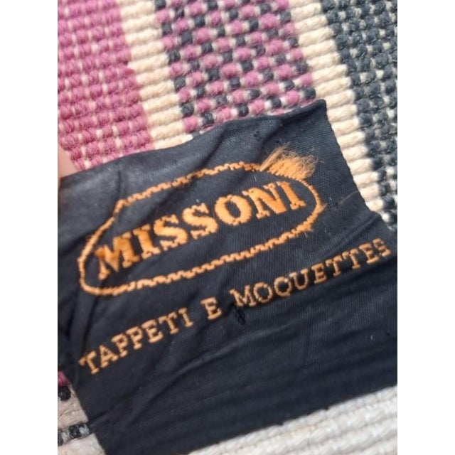 Optic Rug by Ottavio Missoni for T&J Vestor, Italy, 1980s For Sale - Image 6 of 10