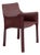 Mid-Century Cab 413 Chair in Saddle Leather & Steel from Mario Bellini For Sale