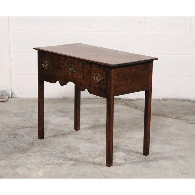18th Century English Oak Lowboy For Sale - Image 10 of 12