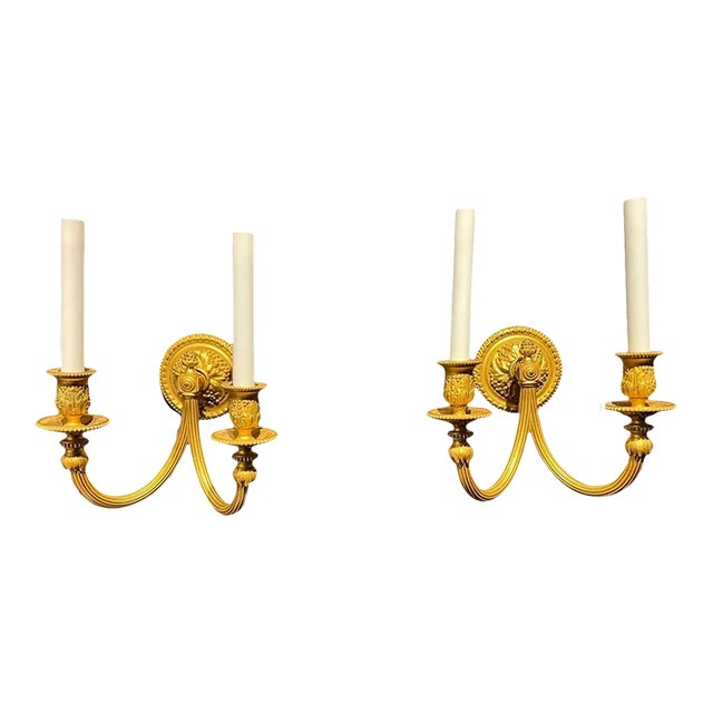 1920’s Caldwell Bronze Sconces - A Pair For Sale
