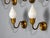 Brass Fog & Mørup, Eight Wall Lights, Brass, Glass, Denmark, 1950s For Sale - Image 8 of 15