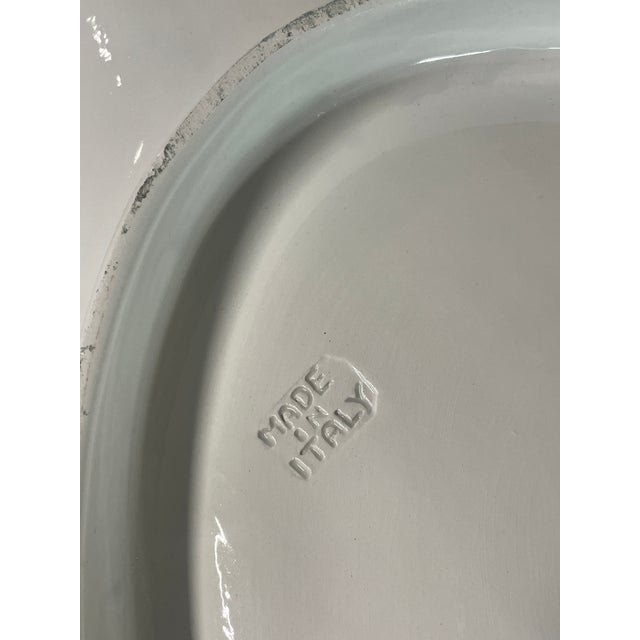 1980s Large Glazed Ceramic Fish-Shaped Plate from G&B Vogue, Italy, 1970s For Sale - Image 5 of 14