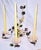 Italian Pair of Italian Tole Painted Floral Wall Sconces Candleabra For Sale - Image 3 of 11