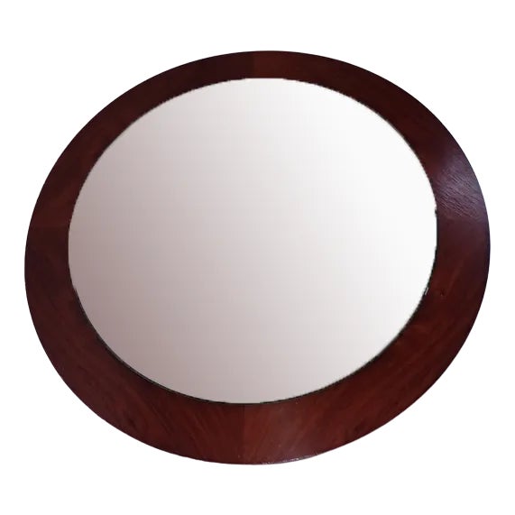 Scandinavian Palisander Mirror, 1970s For Sale