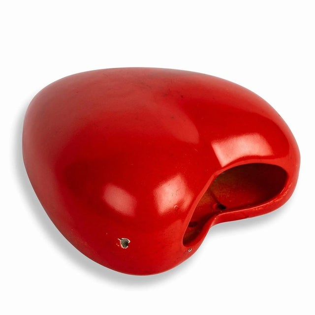 Heart-Shaped Vase from Terra, 1950s For Sale - Image 4 of 7