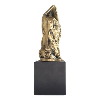 Italian Bronze Abstract Sculpture by Cristina Roncati, 1980 For Sale