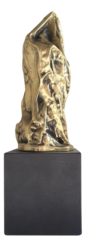 Italian Bronze Abstract Sculpture by Cristina Roncati, 1980